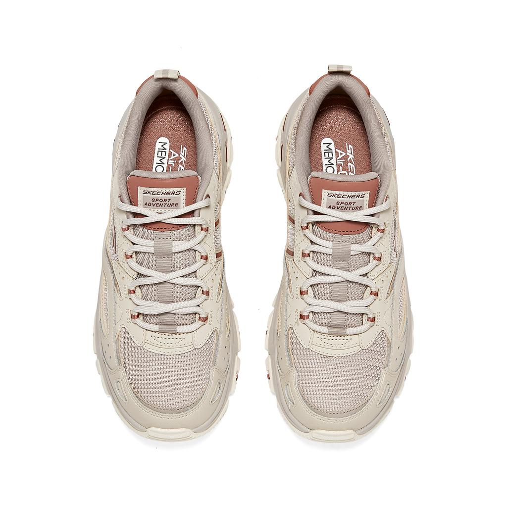 Skechers DLites Hiker Comfortable Versatile Durable Low-Top Dad Shoes Women sneaker Gray Brown 180134-TPMT