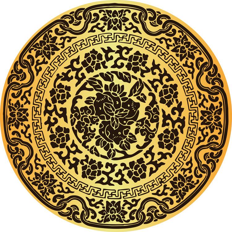 Round Retro Ethnic Style Carpet Living Room Coffee Table Bedroom Computer Chair Hanging Basket Non-slip Floor Mat