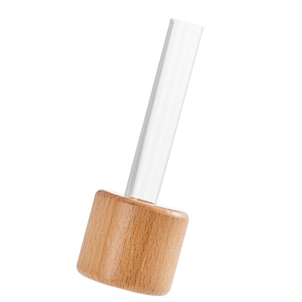 Wood Test Tube Magnetic Vase for Refrigerator Hydroponic Flower Arrangement Creative Mini Planter Fridge Magnet Decors