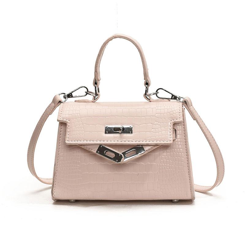 New Korean Trend Niche Crocodile Pattern Portable Kelly Bag Versatile Commuter Personality Light Luxury Messenger Women's Bag