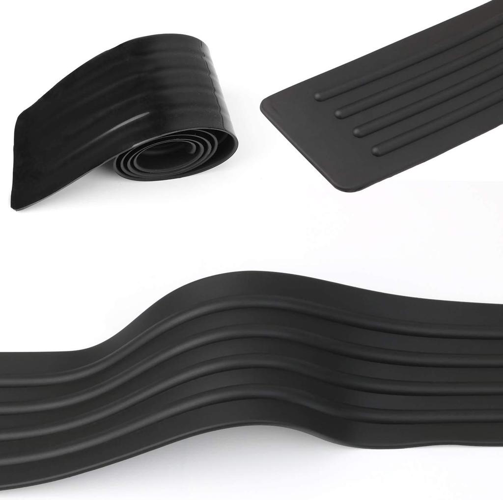 Anti-scratch Car Trunk Door Sill Plate Protector Universal Rear Bumper Guard Rubber Mouldings Pad Trim Cover Strip Car Styling