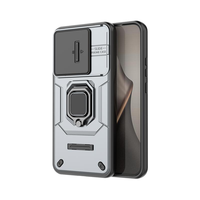 Push Window Phone Case For Xiaomi 15T Anti-knock Ring Holder Magnetic Back Cover For Xiaomi Mi 15T Pro Case For Xiaomi 15T Case