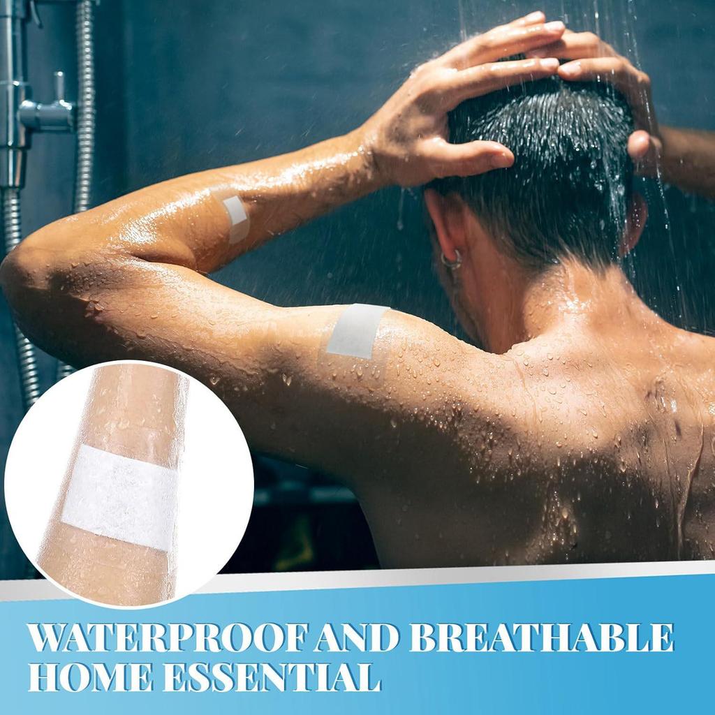 Transparent Waterproof Bandage Family Pack for Fingers, Elbows, Knees, and Heels