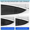 YHCDSEA For Model 3 Rear Side Window Shutter Cover Louver Sport Style Cool Exterior Decoration Fit For Tesla Model 3 2017-2025 Accessories (Glossy