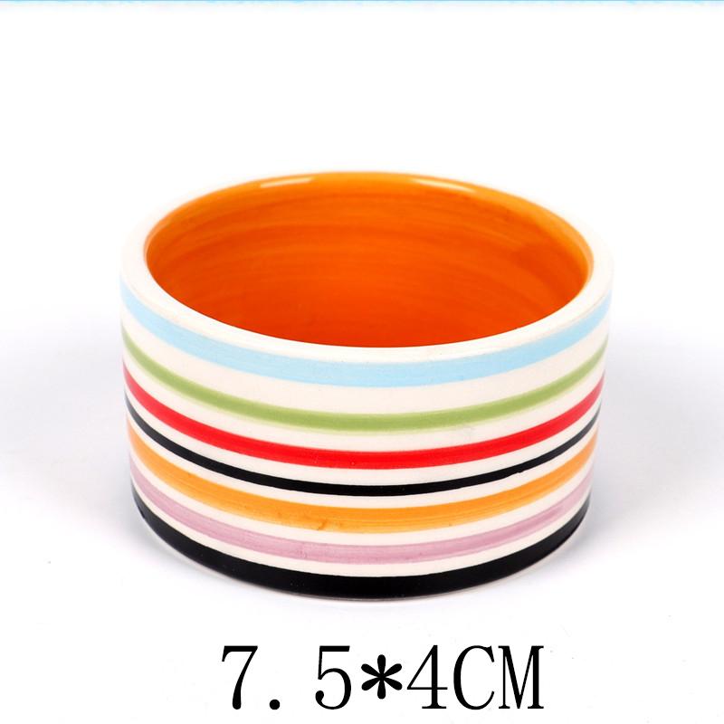 Hamster Ceramic Feeding Bowl Feeding Basin Guinea Pig Chinchilla Hedgehog Small Pet Round Bowl Food Water Feeder