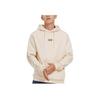 Li-Ning Sports Trend Series Embroidered Logo Hooded Pullover Sweatshirt Unisex Tops Beige AWDSB19-6