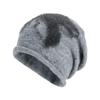 Splicing Fashion Plush Design Women Casual Knitted Hat For Autumn Winter And