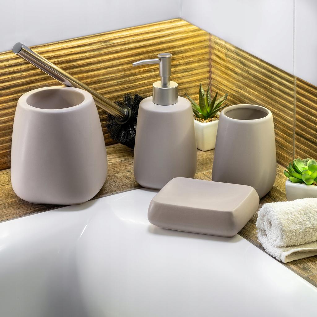 KADAX Dozownik mydła W Płynie Płynu Na mydło 400ml Pojemnik Ceramiczny 