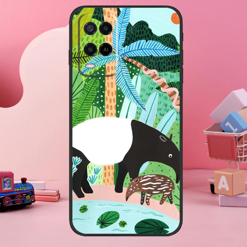 

Cute Cartoon Sloth Leopard Case For Oppo A74 A94 A54 A17 A57 A77 A76 A16 A96 A18 A60 A80 A40 A38 A58 A78 A98 A15 A5 Pro OPPO A38 4G