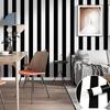 Modern Black and White Striped Self-adhesive Wallpaper for Living Room Bedroom Furniture Cabinets DIY Stickers Contact Paper