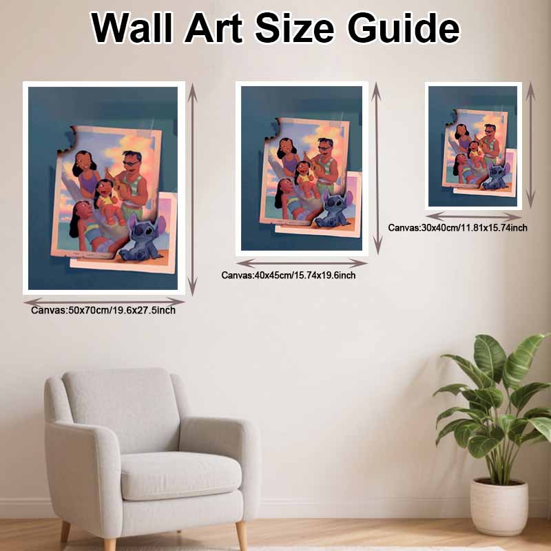 Disney Diamond Painting 5D DIY Stitch Family Diamond Painting Art Diamond Painting Kit Adult/Beginner Gift Idea Home Decor