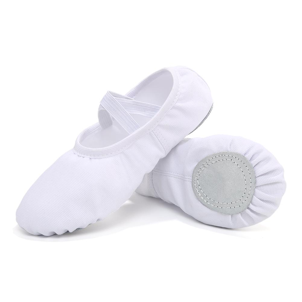 Women/Girls' Ballet Shoes Canvas Flat Split Soft Sole Dance Slippers Adult Gymnastics Belly Yoga Ballerina Training Shoes