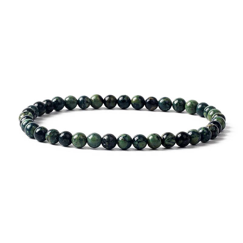 Reiki Natural Stone Bracelets For Women Men 4MM Beads Stretch Bracelet Wholesale Agate Lava Tiny Bangles Handmade Simple Jewelry