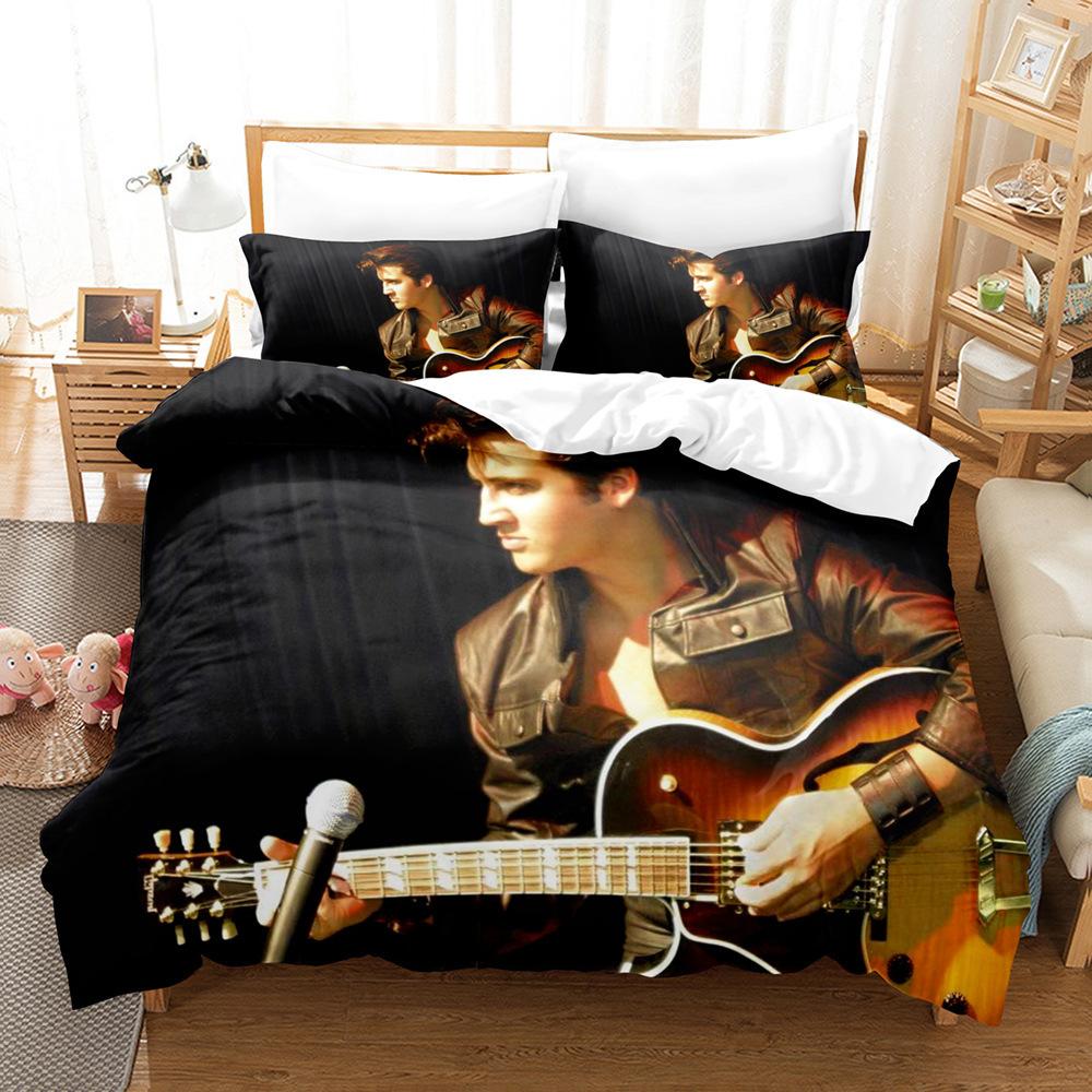 Elvis Presle Digital Printing Three-Piece Set