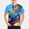 MINISO Summer New Disney Hot Wheels Print Children T-shirt Short Sleeve O-neck Tees Boys and Girls Clothes Casual Kids/Adult Top