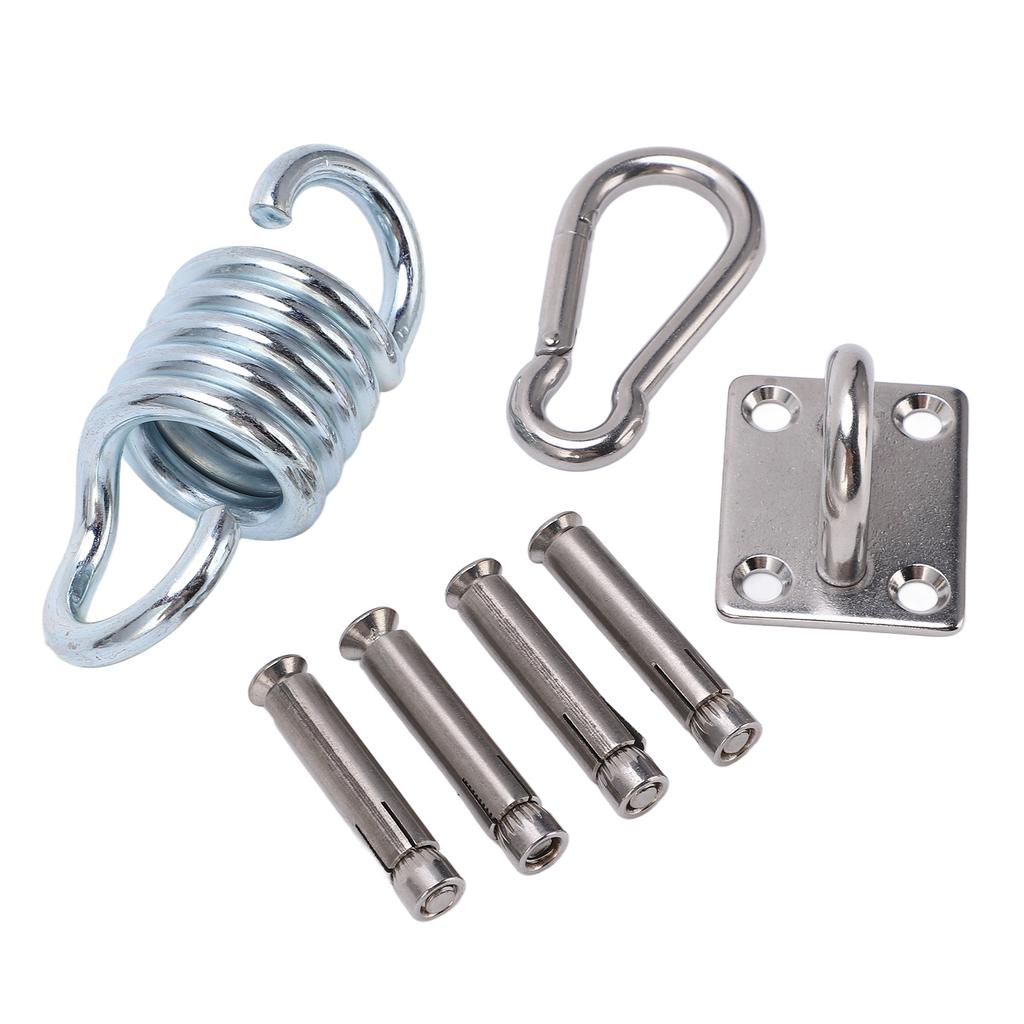 Suspension Bracket Hammock Mount with Square Door Buckle Spring Steel Expansion Screw Carabiner