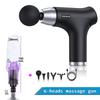 LCD Fascial Massage Gun Touch Electric 6-speed Fitness Relaxation for Back Neck Arm Deep Massage Strike Suitable for Women