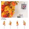 1PC Tree Branch DIY Fall Furnishings Thanksgiving Faux Pumpkin Berries Autumn Artificial Plant Realistic Maple Leaves Branches