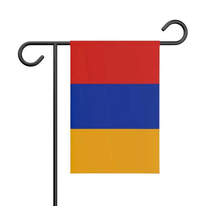 Drapeau - Arménie - 32 X 47.5 Cm - Polyester - Impression Recto/verso - Multicolore