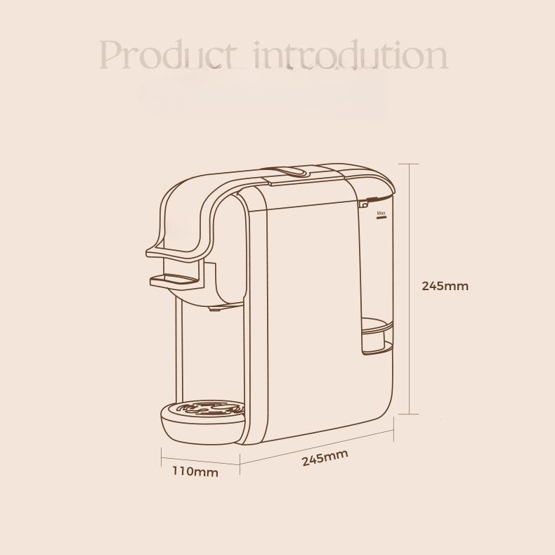 Full-Automatic Household Capsule Coffee Machine Italian Universal Encapsulating Machine4Combination1