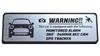 Honami Works 3rd Generation 2018-2021 Mini Cooper Security Emblem 24 Hour Surveillance Dash Cam GPS Tracker Sticker