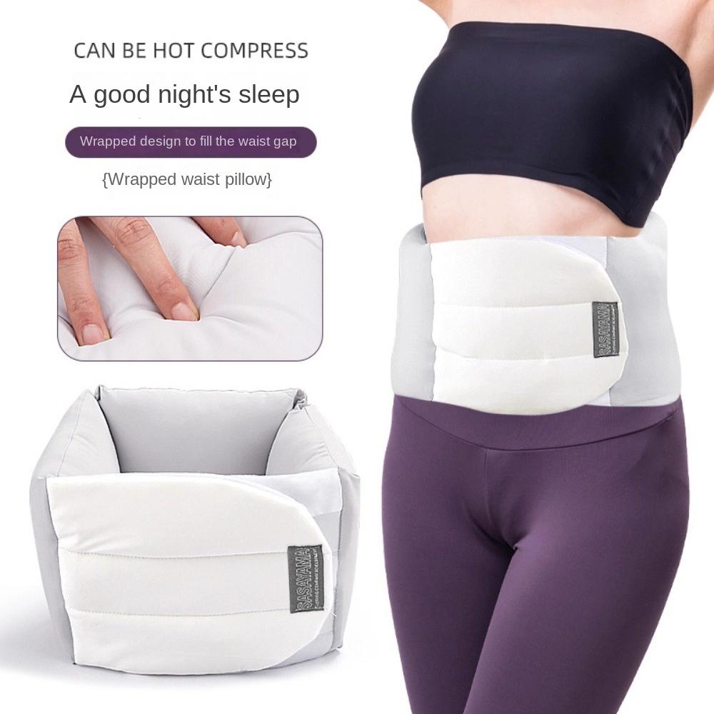 

Protective Gear Sleep Protective Waist Belt Waist Tummy Trimmer Sleep Waist Wrap Band Travel сірий білий колір