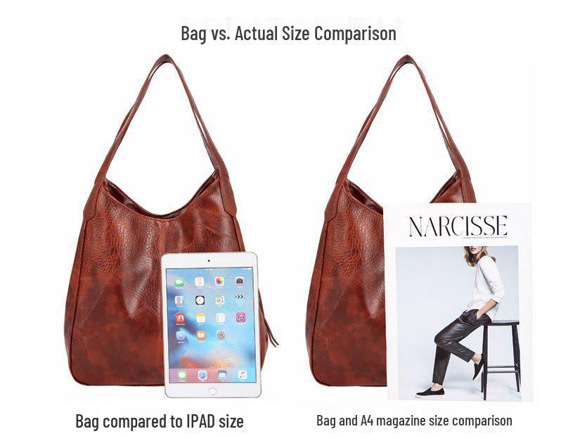 2024 Trendy Soft Leather Women's Large Capacity Crossbody Shoulder Bag - Versatile Korean Style Fashion Handbag