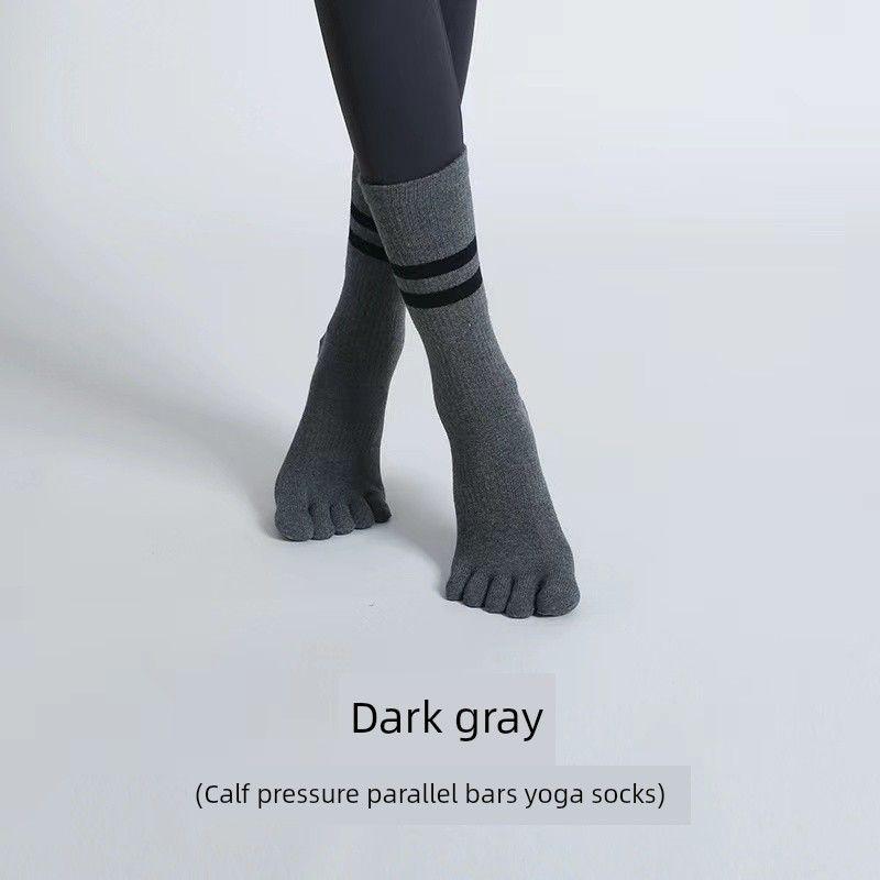 

Summer Yoga Socks Non-Slip Socks Toe Socks Professional Women s Mid Tube Stockings Pilates Socks Purple Indoor Sports Fitness Socks Thin Dark gray Pilates Stable Non Slip]