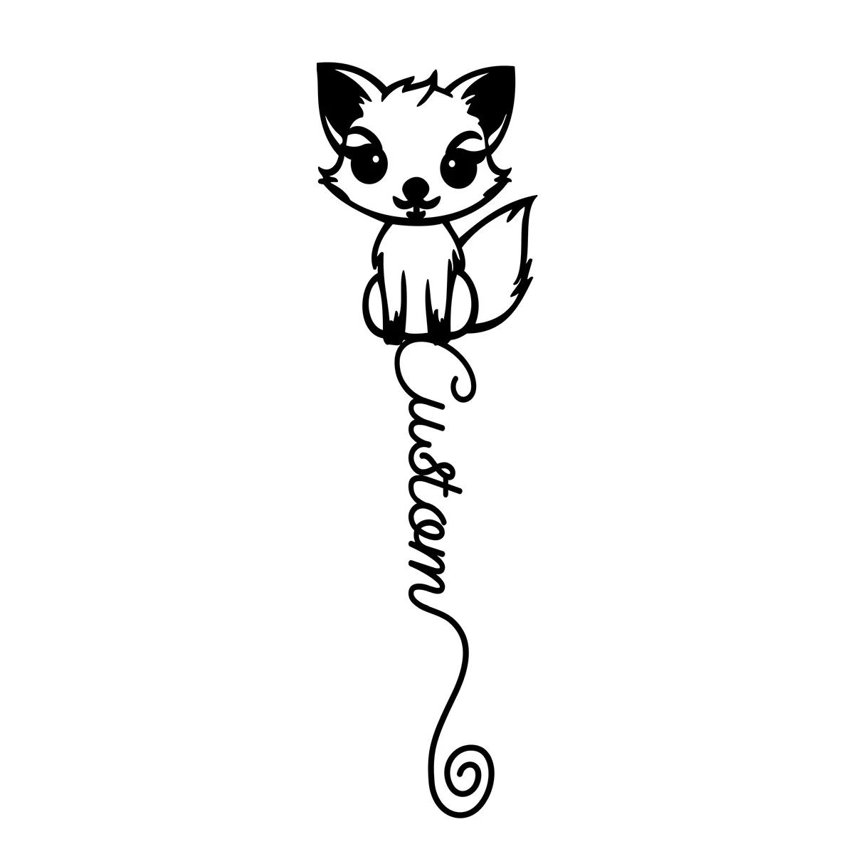 

Cute Little Fox Bookmark Metal Tinplate Book Accessory Gift for Animal Lovers Teacher Appreciation Back to School