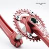 EVOSID Hohl integrierter Mountainbike Kurbelsatz mit Innenlager, 104BCD, Einzelkettenblatt (32/34/36/38 Zähne)