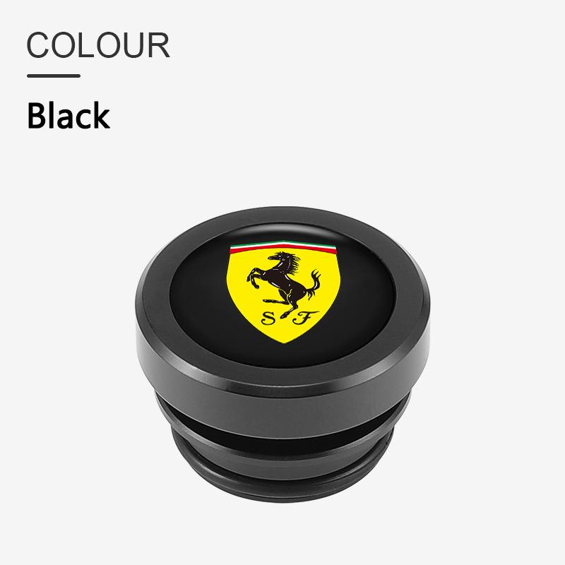 Car Cigarette Lighter Cover Dustproof Decoration Cap For Ferrari Roma F80 296 GTB GTS SF90 Stradale Spider Spyde Accessories MQ6