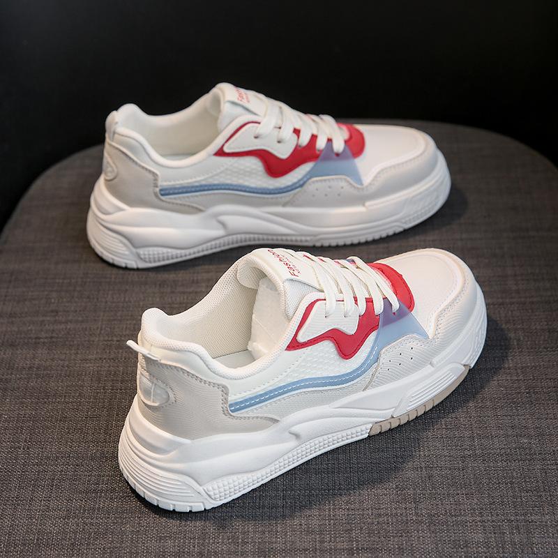 Spring New Korean Version Small White Shoes Female Students Thick Sole Muffin Shoes Casual Board Shoes