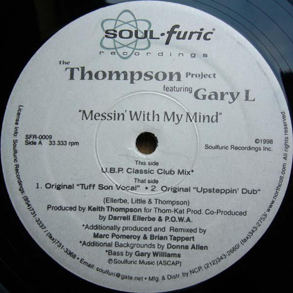 

12inch Record KEITH THOMPSON PROJECT, GARY LITTLE - Messin With My Mind SFR0009 Soulfuric Recor 1998 US Dance & Electronica Used