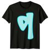 Light Blue Abstract Minimalist Graphic Mens T Shirt Womens Tee Unisex Top