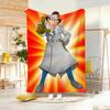 Anime I-Inspector GadgetS Throw Lightweight  Flannel Blanket Soft Skin-friendly for Summer Cooling