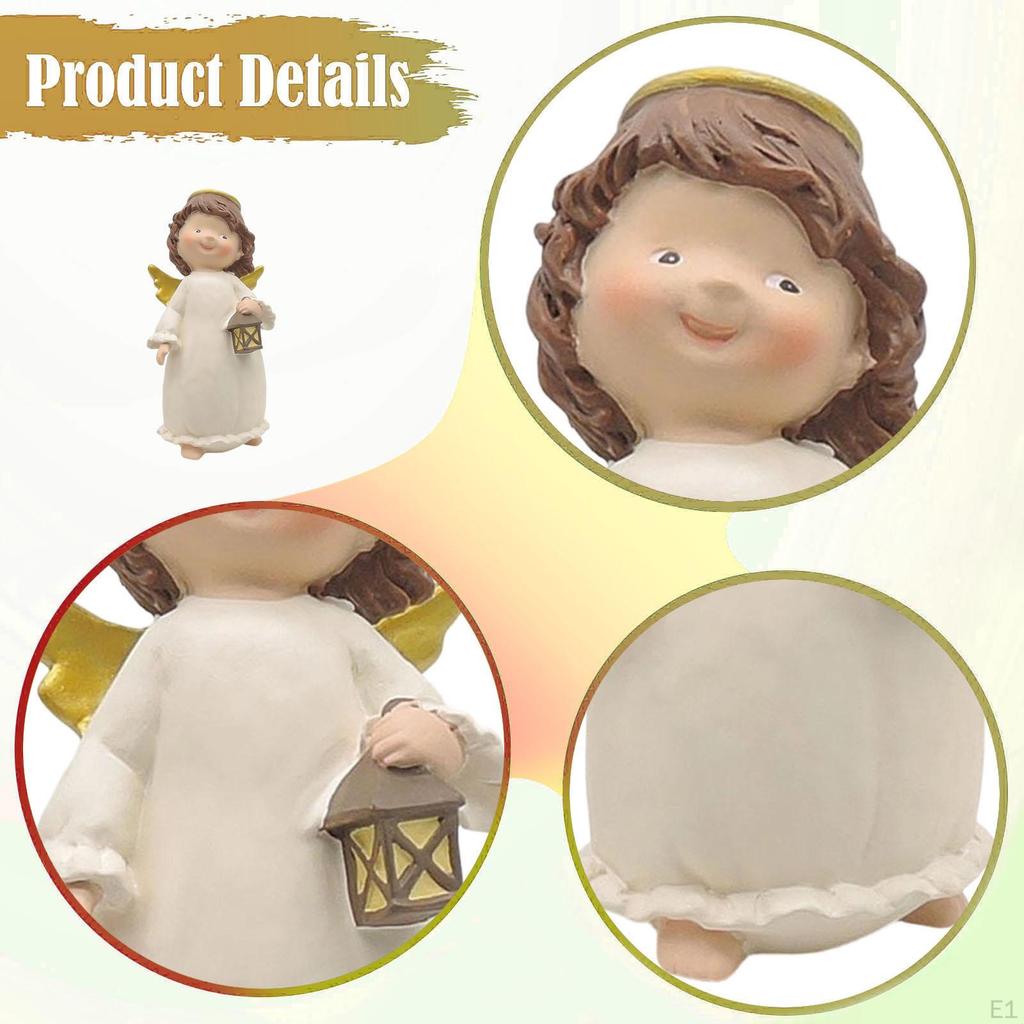 Angel Figurine Decorative Statue for Table Centerpiece Living Room Fireplace