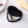Mini Pocket Travel Handheld Mirror Double-sided Cosmetic Mirror New Plush Makeup Mirror  Student