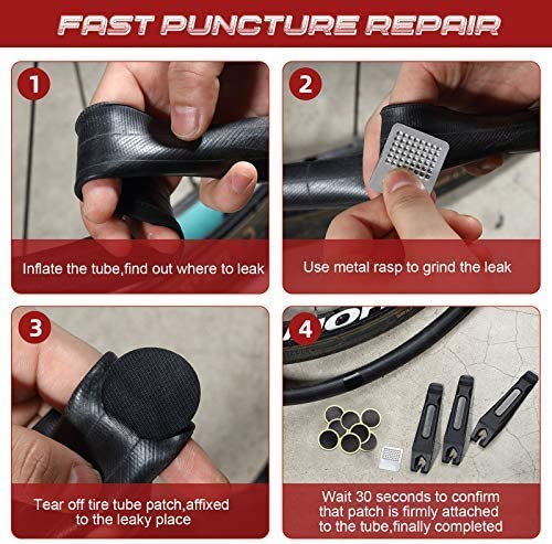 Narzędzia do naprawy opon rowerowych Ochrona opon Klej bez kleju Szybkoschnący Szybkoschnący Łatka bez kleju do dętek Naprawa rowerów górskich i szosowych