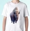 Bison kids meninos Camiseta tee fantasia búfalo top animal presente p p tamanhos infantis bebê