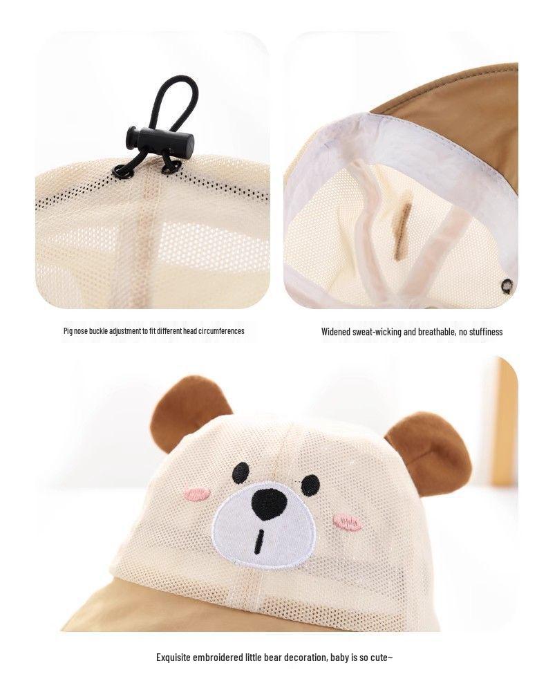 Adorable Unisex Baby Sun Hat: Breathable Mesh, Wide Brim, Summer Protection