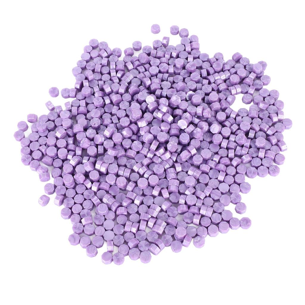 Sealing Wax Beads Pure Color Odourless Smokeless Portable Quick Dry Wax Stamp Beads for Envelope Cards Invitations
