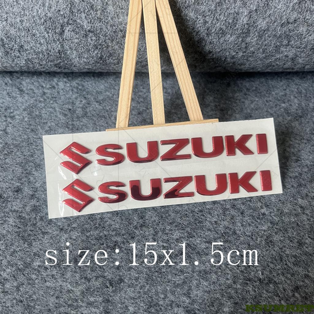 For Suzuki Motorcycle Sticker 3D Tank Decals Logo Emblem