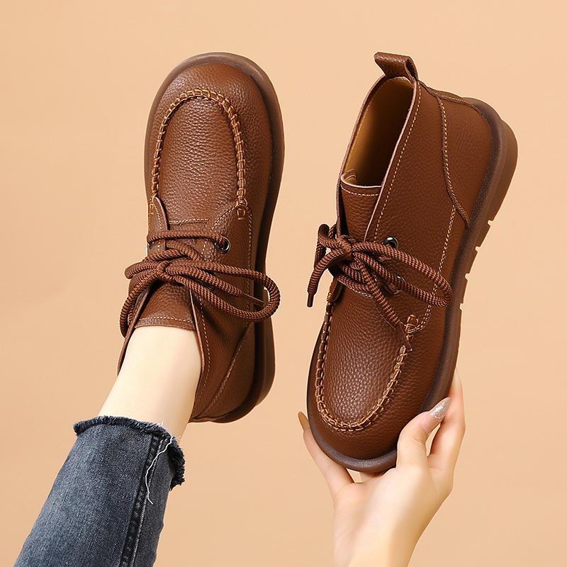 2025 New Thick Bottom Short Boots Spring and Fall Boots Padded Winter