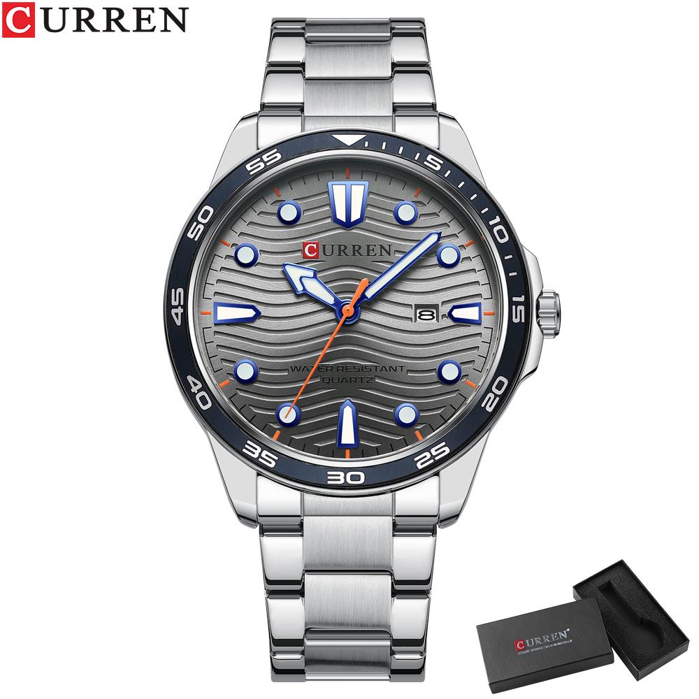 CURREN 8426 Fashion Business Men's WatchTop Luxury BrandQuartz Watch Stainless Steel Waterproof Luminous Watch Relogio Masculino