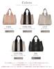 Lizdays A4 Tote Tape IC Card Small Gray X Women's Bag, 2-Way, Handle, Pocket, (Light Black)