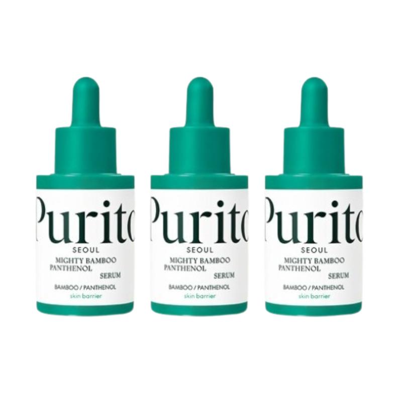 Purito Seoul Mighty Bamboo Panthenol Serum 30ml – Hydrating Serum with 13% Panthenol & Bamboo Extract, Lightweight Daily Moisture Care
