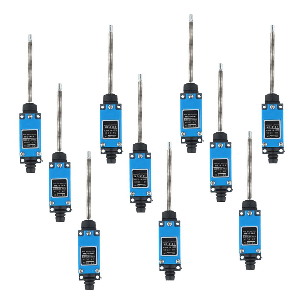 10pcs ME-9101 Limit Switch Travel Switch IP65 Waterproof 250V/5A 1NO1NC for Industrial Machine Limit Switches