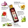 Huile capillaire à l'oignon rouge 200 ml - huile anti-chute et de croissance des cheveux avec graine noire, feuille de curry, hibiscus bhringraj et plus de 29 huiles et extraits naturels
