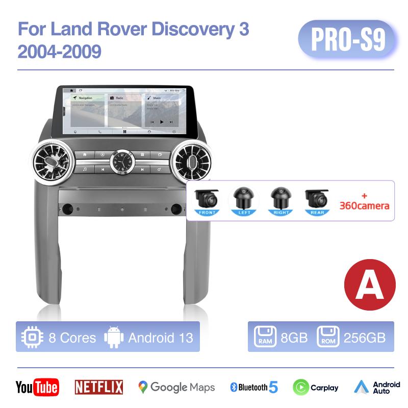 12.3 Inch For Land Rover Discovery 3 2004-2009 GPS Navigation Android 13 8+256G Carplay Car Radio Stereo Multimedia Video Player