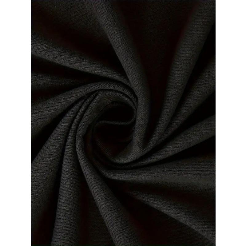 European Sizes Men's & Women's Black Tuxedo Cat T-Shirt - Soft Breathable Crew Neck Tee with White Tuxedo & Tabby Cat Design (Paw Print Collar)